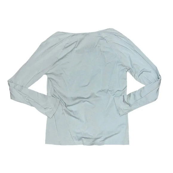 Talbots Women's Size Large Light Teal Blouse - Picture 3 of 3